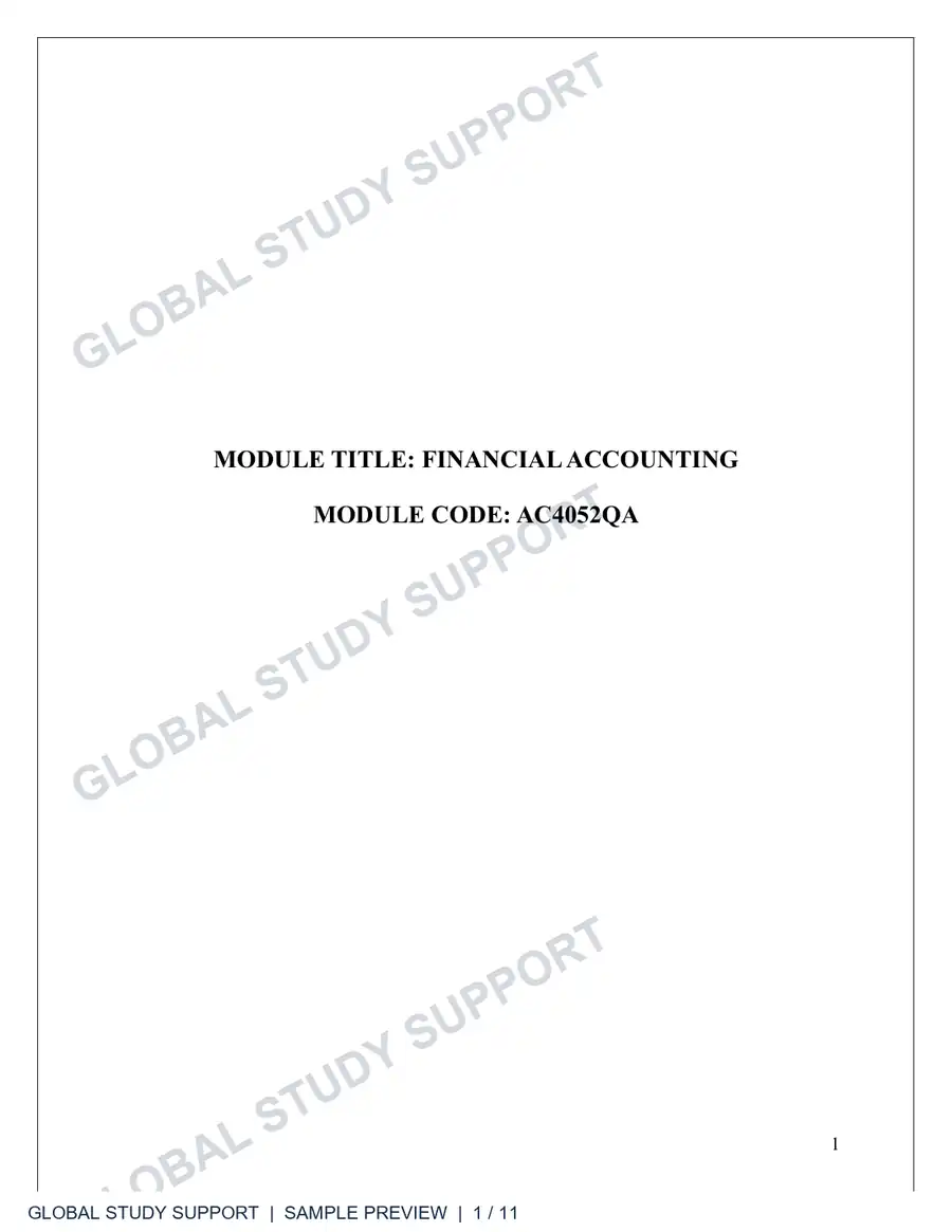 Financial Accounting Report report preview