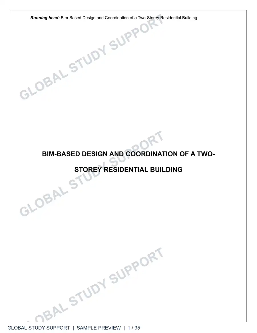 Revit BIM Coordination Report report preview